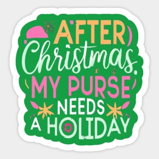 After Christmas Budget Sticker